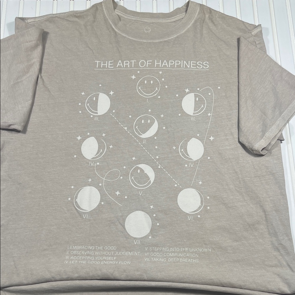 Smiley Original The Art of Happiness Oversized Tee